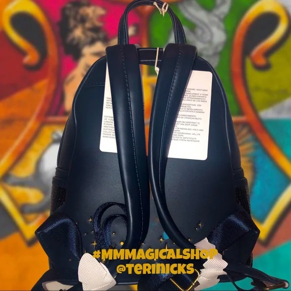 Loungefly Harry Potter Diagon Alley Sequin Mini Backpack and Matching Wallet - Picture 3 of 8